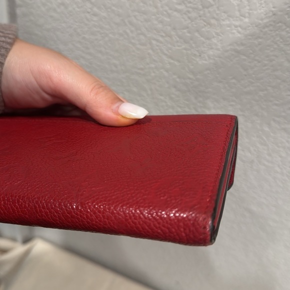 Louis Vuitton Sarah Empreinte Wallet in Scarlet - Picture 7 of 13